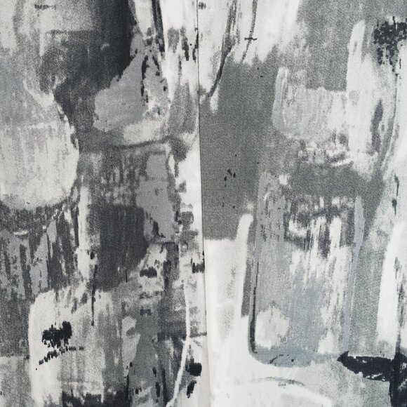 Sarah Pacini Grey Abstract-Print Draped Jersey Dress - Picture 6 of 7